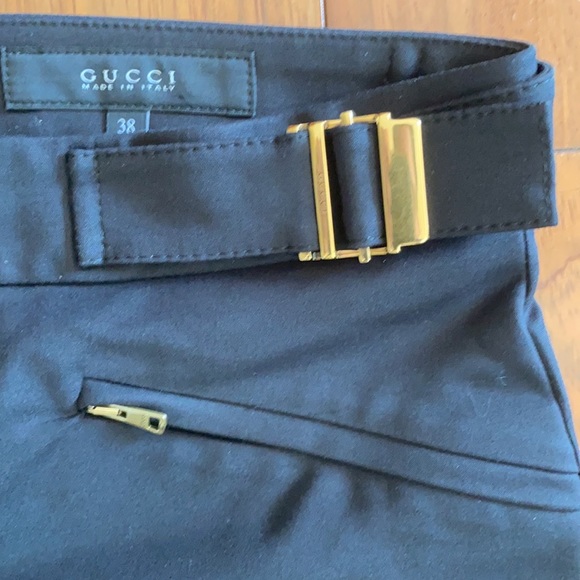 Gucci ❤️Black Skinny Leg Pants with Ankle Zip SZ38 - Picture 3 of 16
